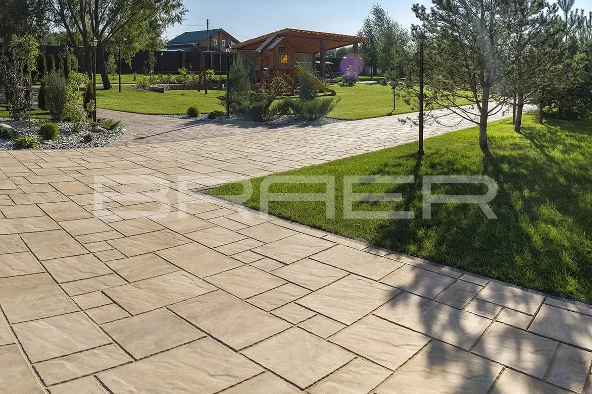 Тротуарная плитка Патио, Color Mix Саванна, 60 мм, фото 3