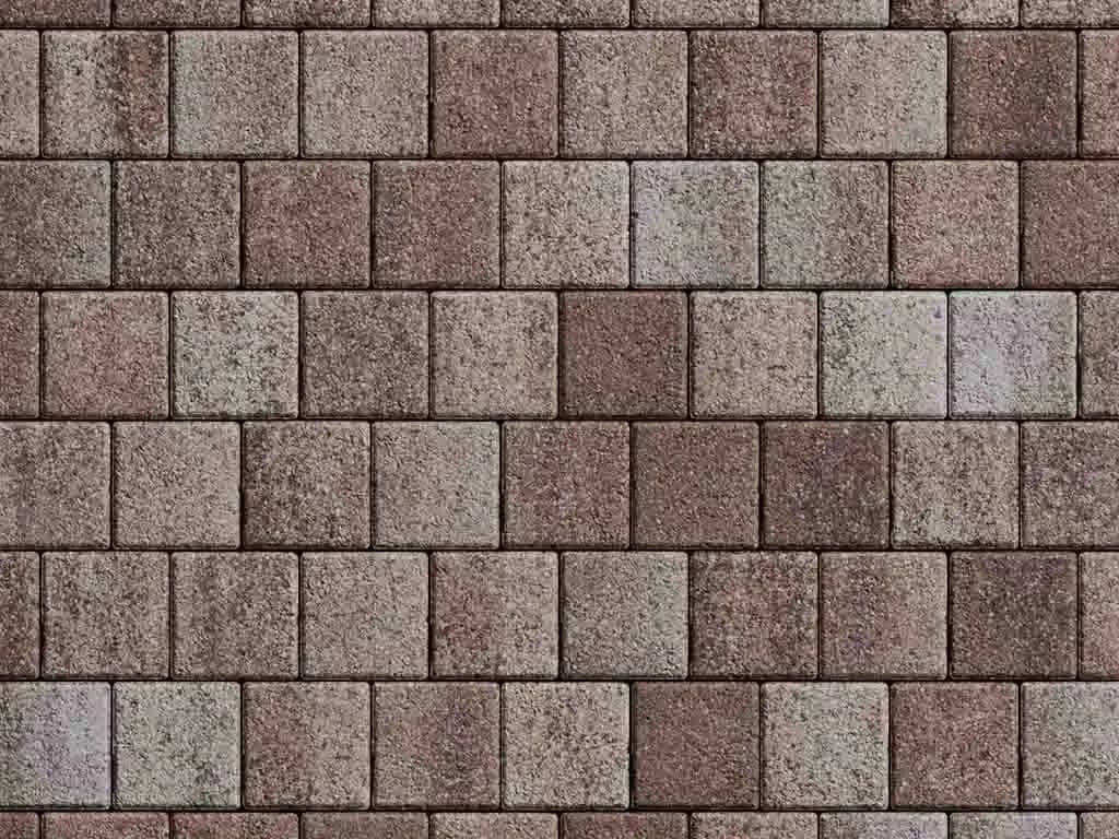 Тротуарная плитка Квадрат 100×100 мм, Листопад Хаски, гранит на антраците, фото 4