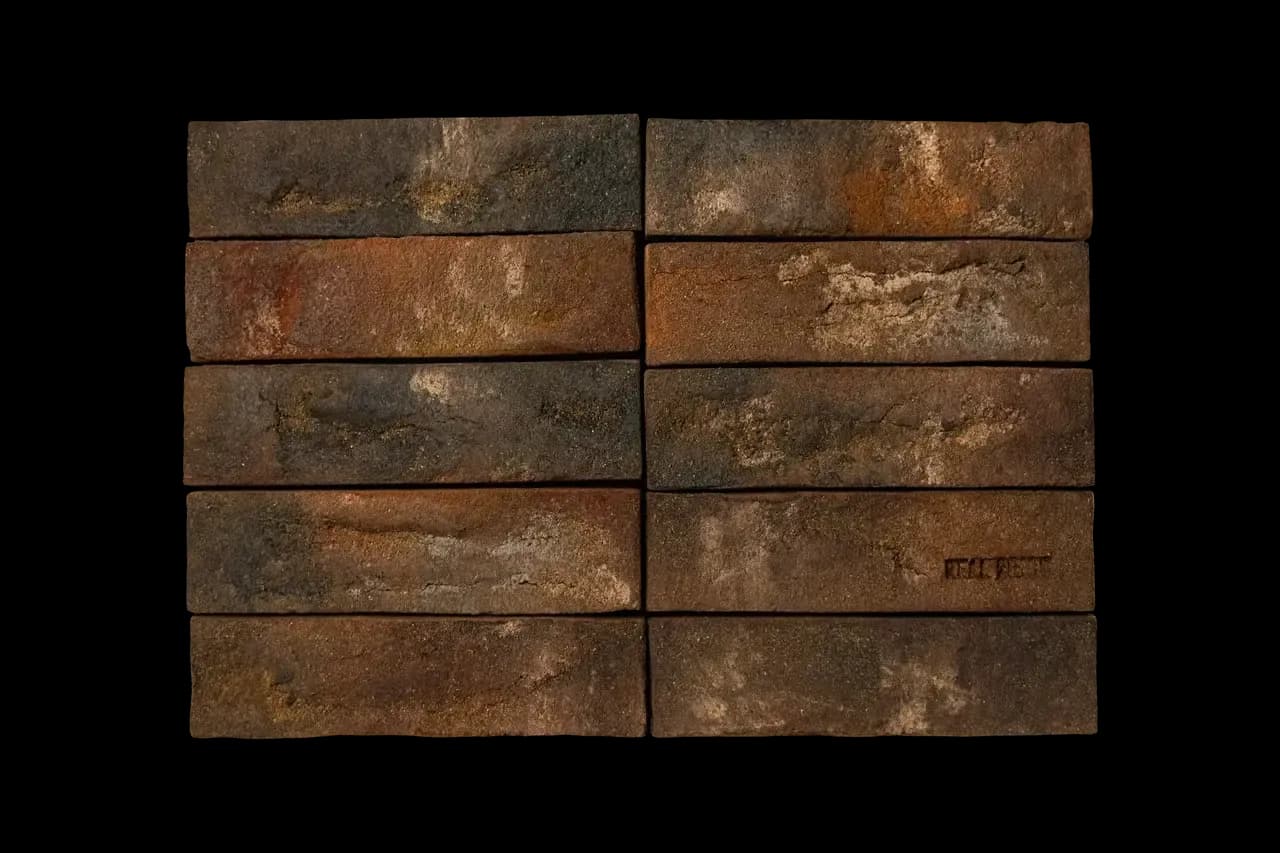 Кирпич ручной формовки коричневый, 215×51×65 мм, фото 2