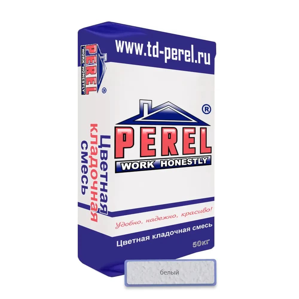 Смесь Perel VL 0205, белая, кладочная, 50 кг