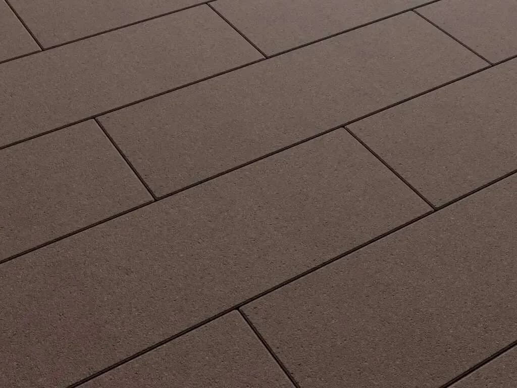 Тротуарная плитка Прямоугольник 600×200 мм, Коричневый, стандарт на белом, фото 5