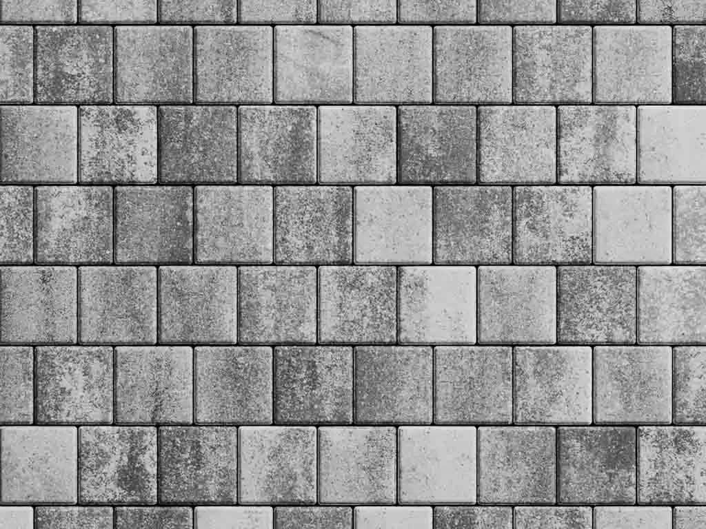 Тротуарная плитка Квадрат 100×100 мм, Листопад Стандарт, гладкая на антраците, фото 4
