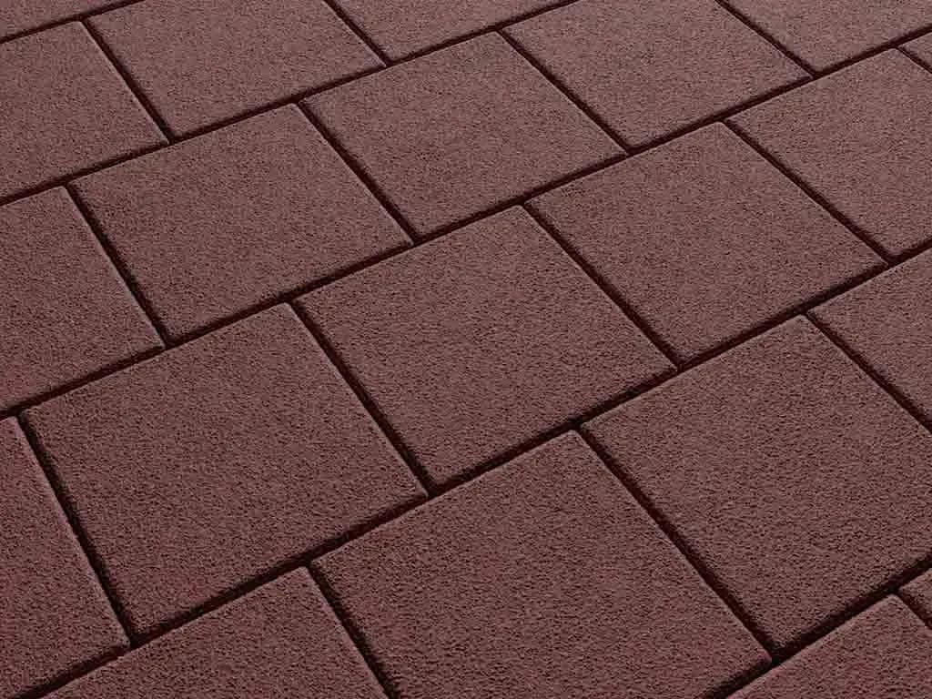Тротуарная плитка Квадрат 200×200 мм, Красный, гранит на белом, фото 8