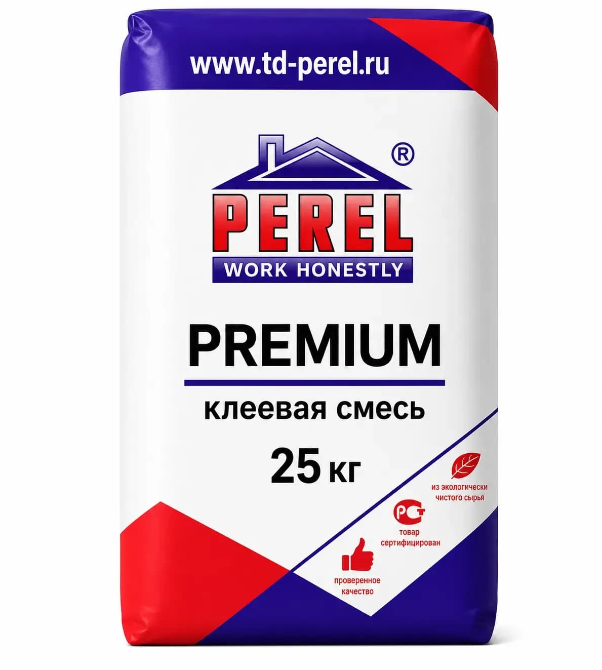 Клеевая смесь беспылевая Perel Premium C1TE, 25 кг