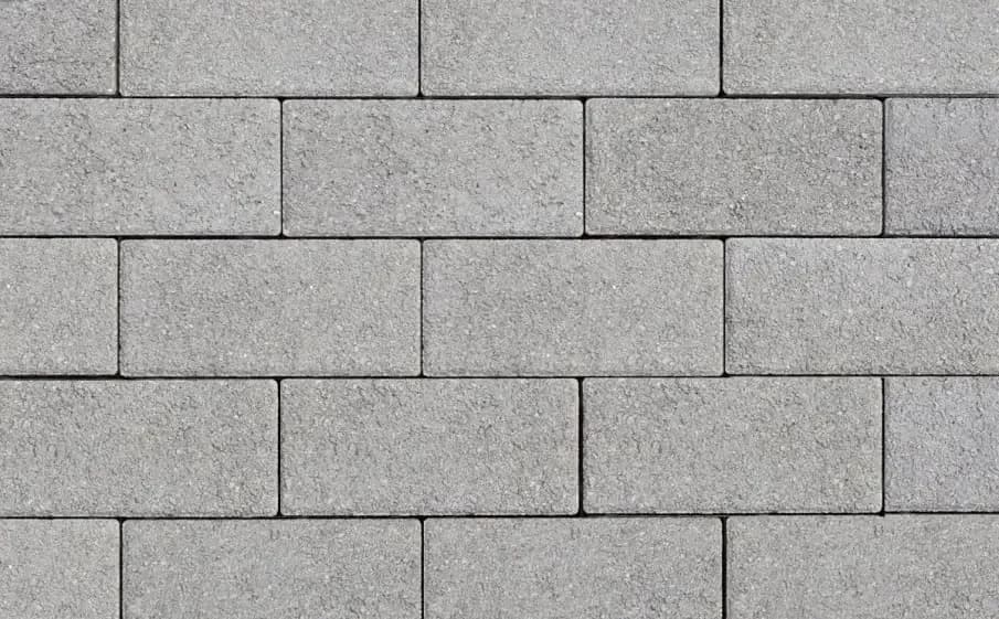 Тротуарная плитка Прямоугольник 100×200 мм, Серый, гранит на белом, фото 3