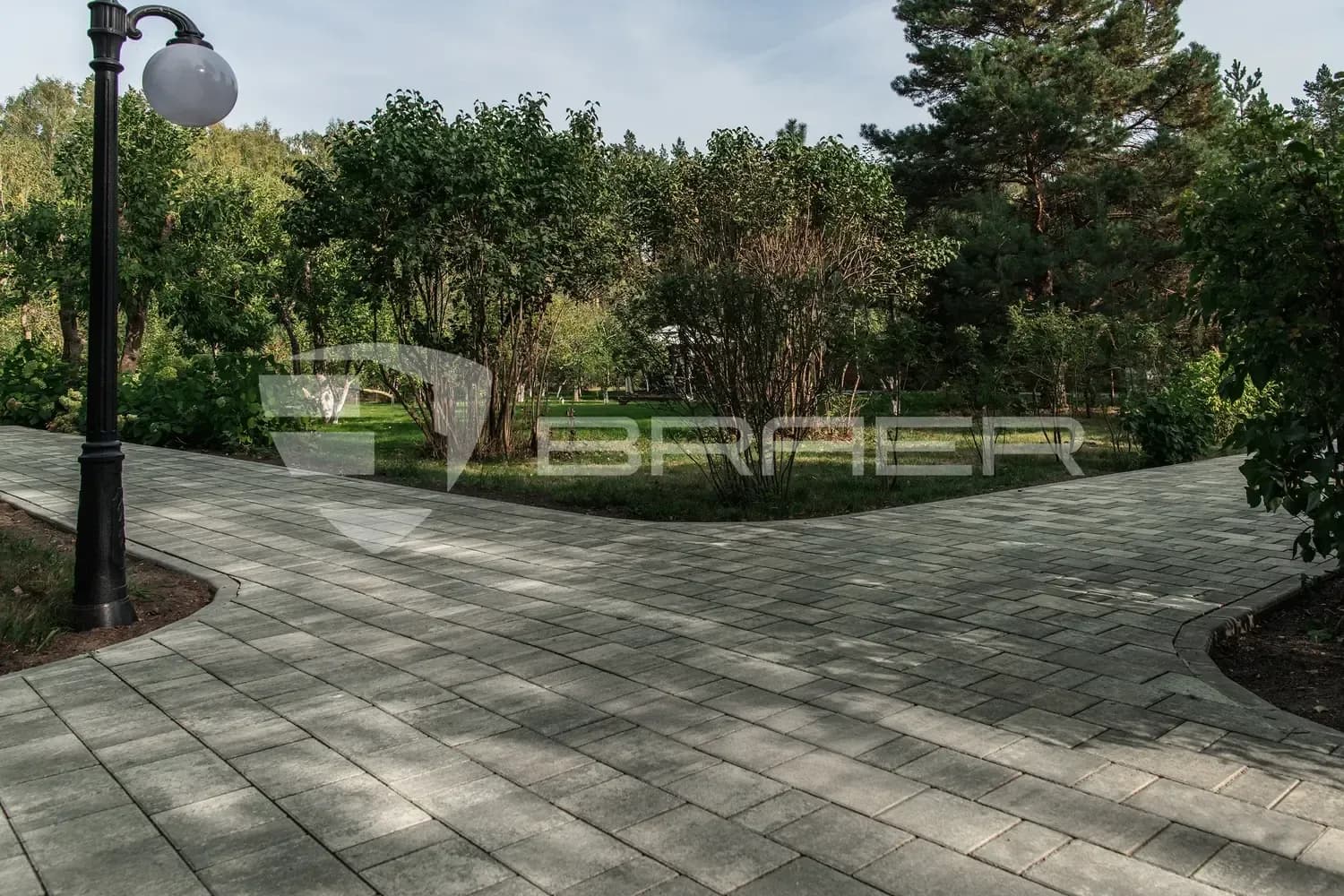 Тротуарная плитка Старый город Ландхаус, Color Mix Туман, 60 мм, фото 5