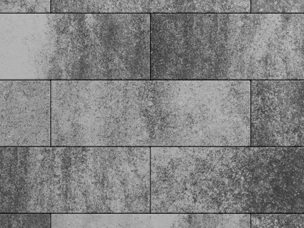 Тротуарная плитка Прямоугольник 600×200 мм, Листопад Стандарт, гладкая на антраците, фото 4