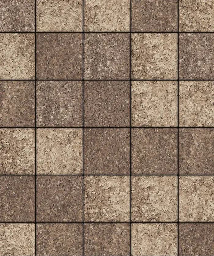 Тротуарная плитка Квадрат 200×200 мм, Листопад Хаски, гранит на антраците, фото 4
