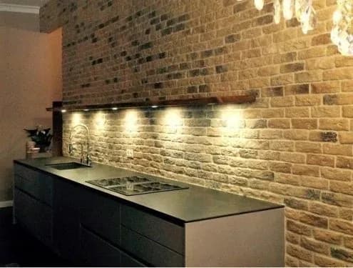 Искусственный камень Брюгге Брик 315-30, желтый, фото 3