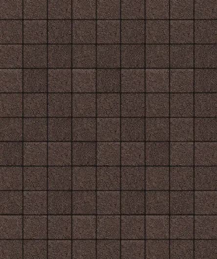 Тротуарная плитка Квадрат 100×100 мм, Коричневый, стандарт на белом, фото 3