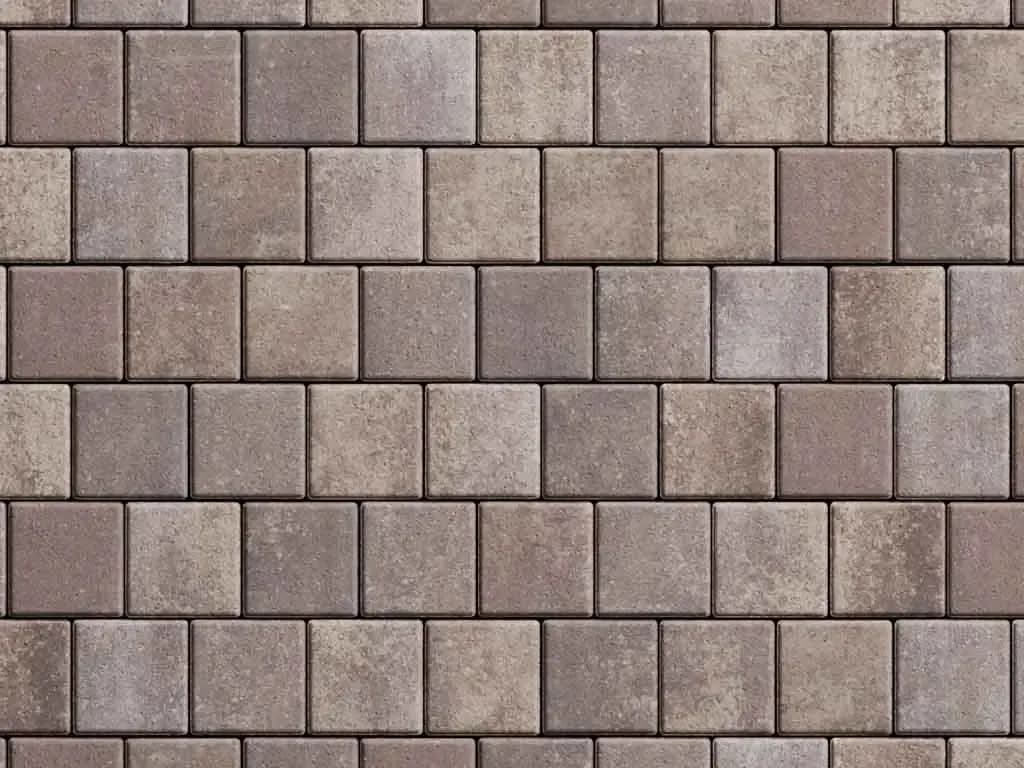 Тротуарная плитка Квадрат 100×100 мм, Листопад Хаски стандарт, гладкая на антраците, фото 4
