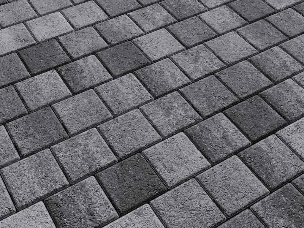 Тротуарная плитка Квадрат 100×100 мм, Листопад Гранит Антрацит, фото 6