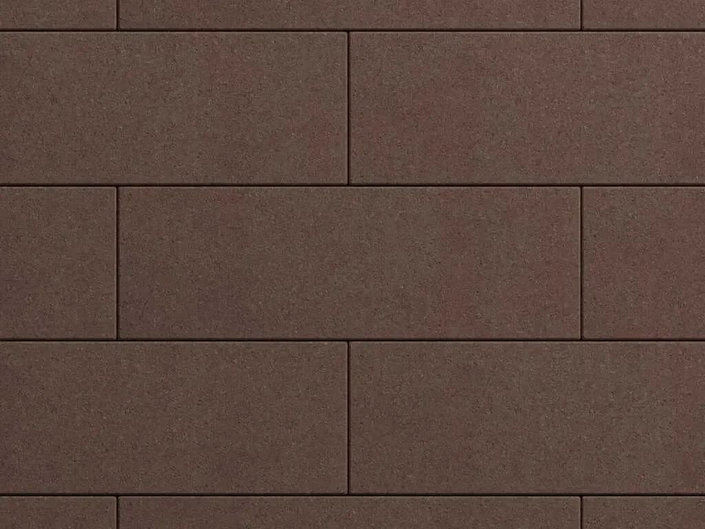 Тротуарная плитка Прямоугольник 600×200 мм, Коричневый, стандарт на белом, фото 4