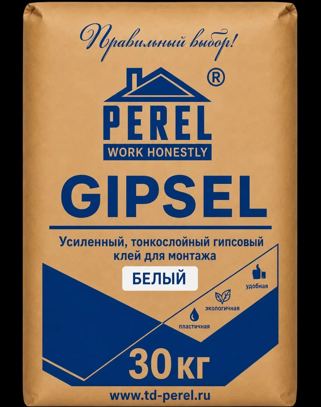 Гипсовый клей Perel Gipsel, белый, 30 кг