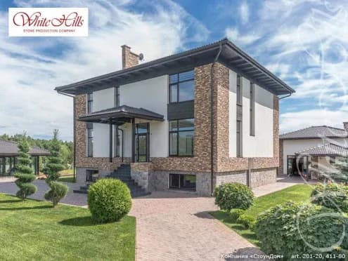 Искусственный камень Шинон 411-80, серый, фото 2