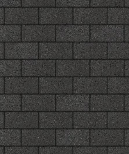Тротуарная плитка Прямоугольник 240×120 мм, Черный, стандарт на белом, фото 2