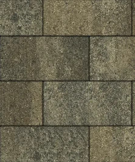 Тротуарная плитка Прямоугольник 600×300 мм, Листопад Старый замок, гранит на антраците, фото 4