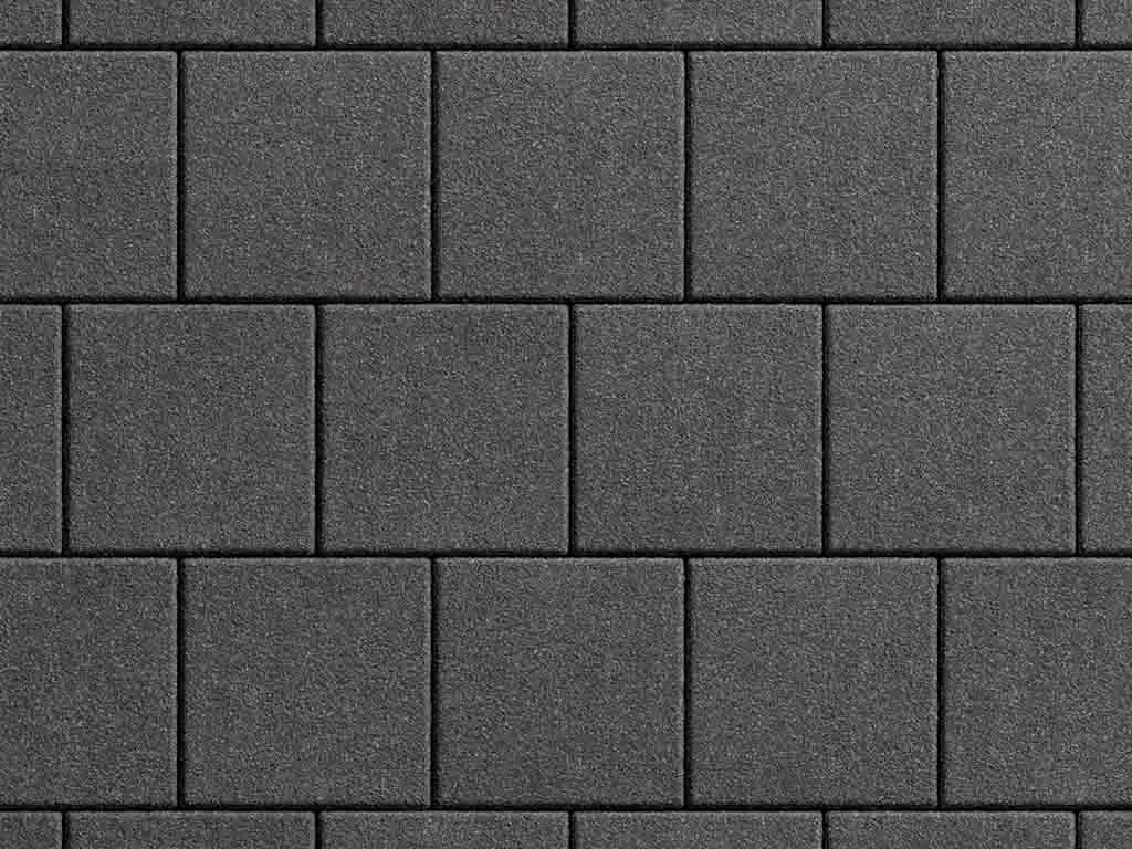 Тротуарная плитка Квадрат 200×200 мм, Черный, гранит на белом, фото 7