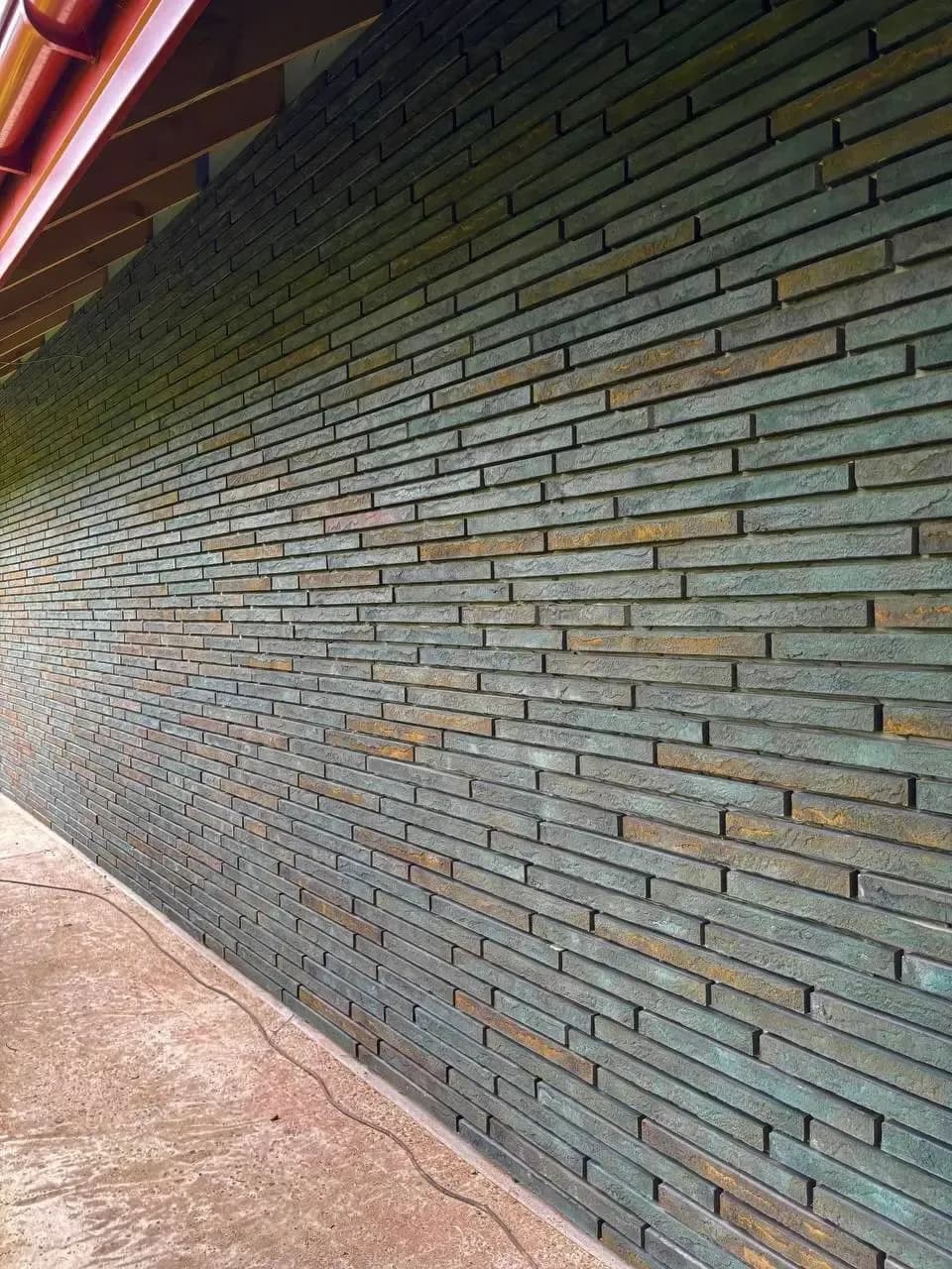 Кирпич ручной формовки Exclusive, бирюзовый, 490×50×40 мм, фото 5