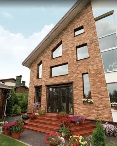 Искусственный камень Брюгге Брик 316-50, красный, фото 8