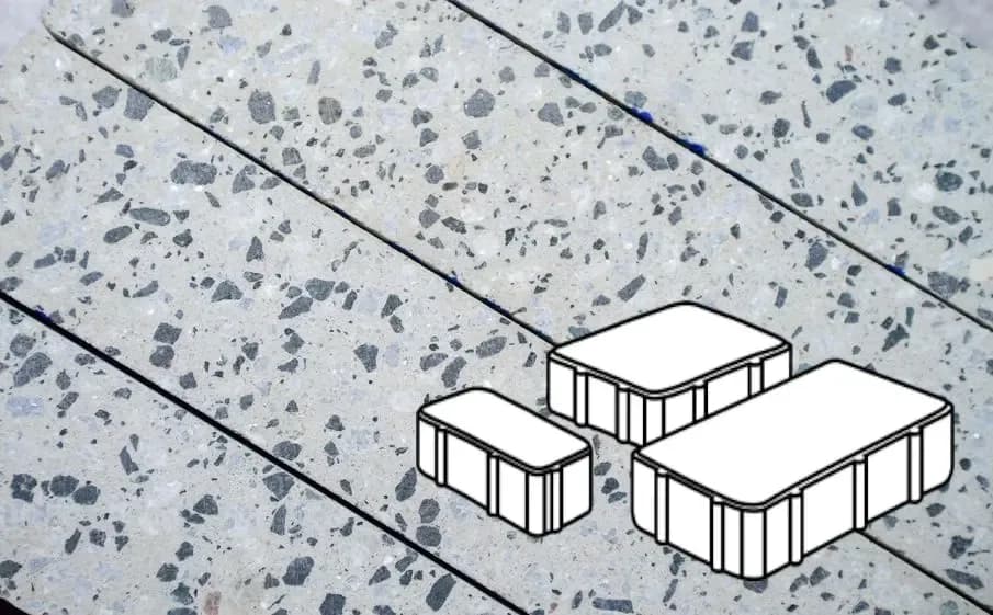 Тротуарная плитка Новый город 260×160; 160×160; 100×160 мм, Гранит Сити Fino, фото 2