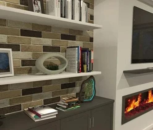 Искусственный камень Сити Брик 378-10, бежевый, фото 3