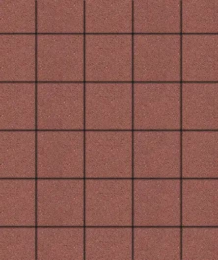Тротуарная плитка Квадрат 200×200 мм, Красный, стандарт на белом, фото 3
