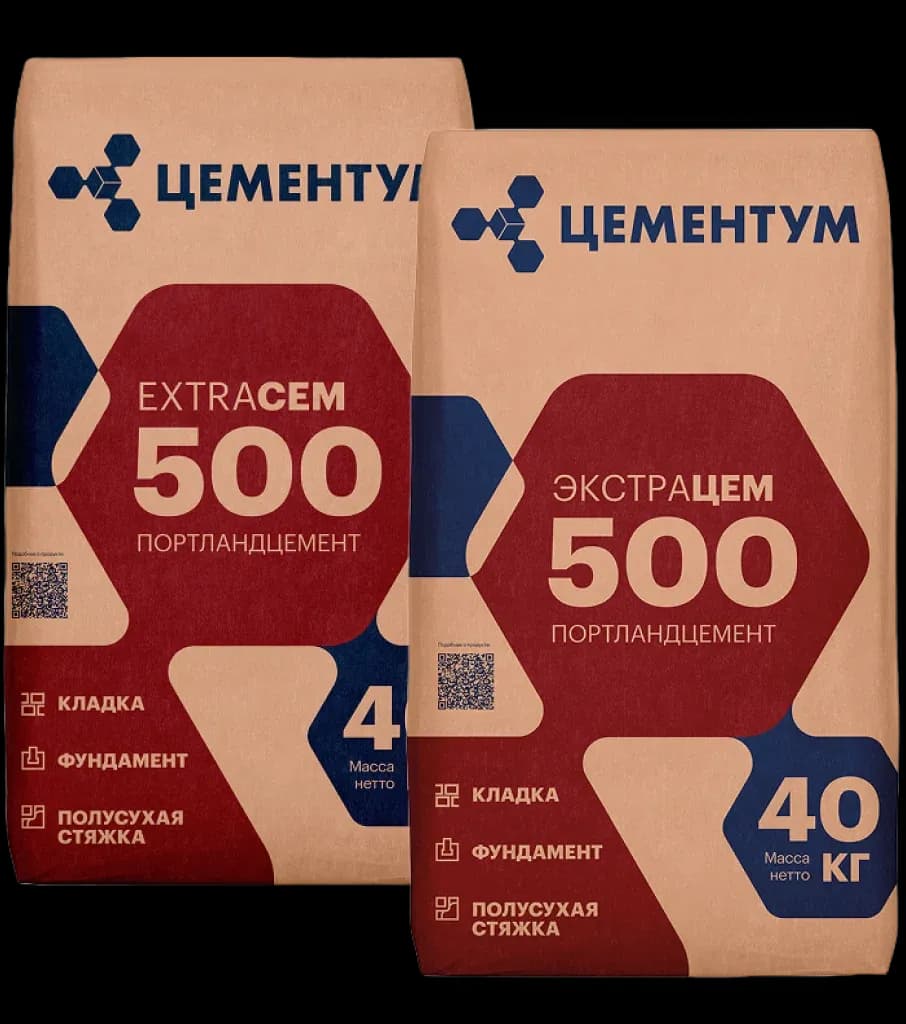 Цемент ЭКСТРАЦЕМ 500, 40 кг, фото 2