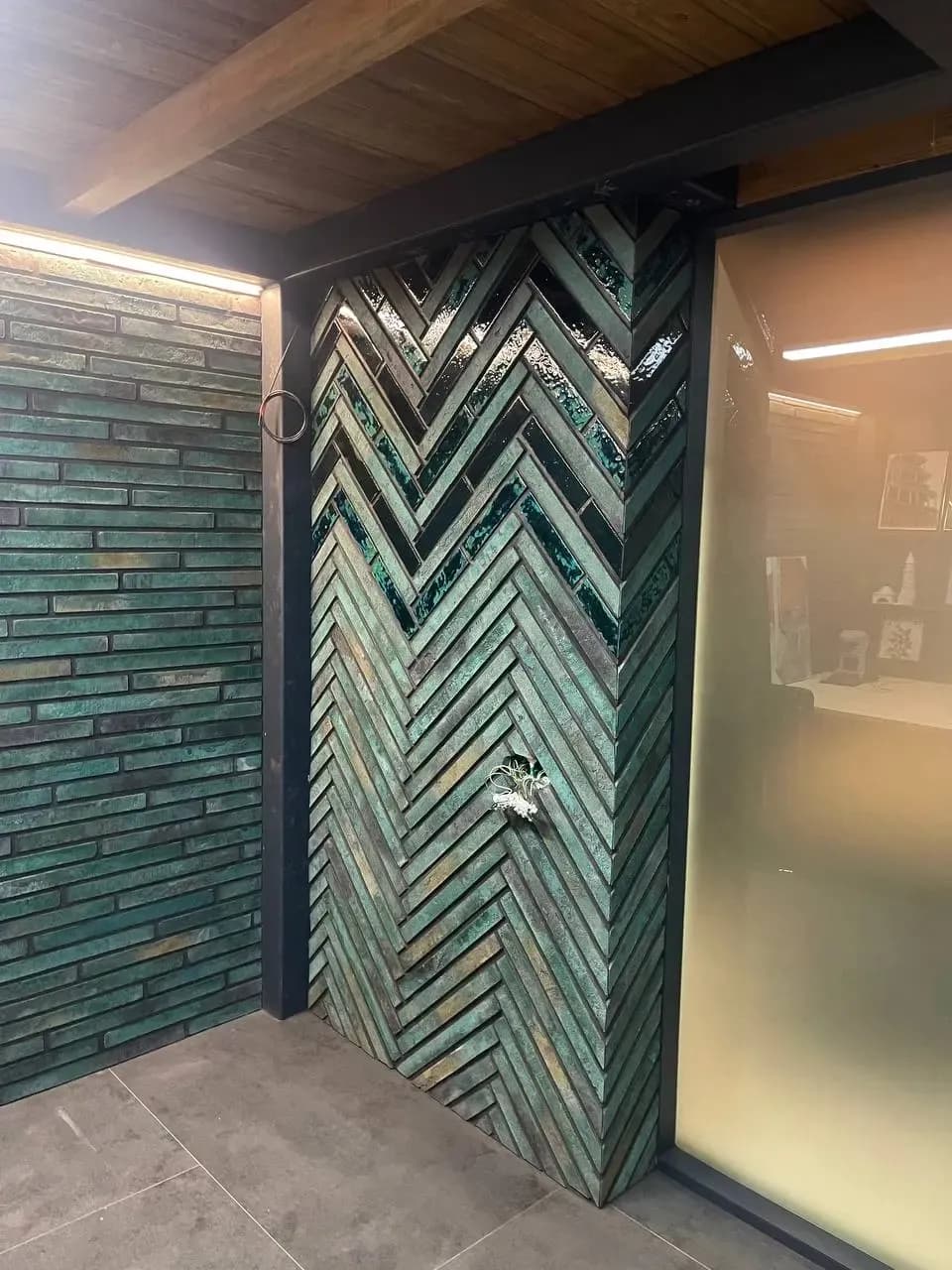 Плитка ручной формовки Exclusive, бирюзовый, 250×65×20 мм, фото 4