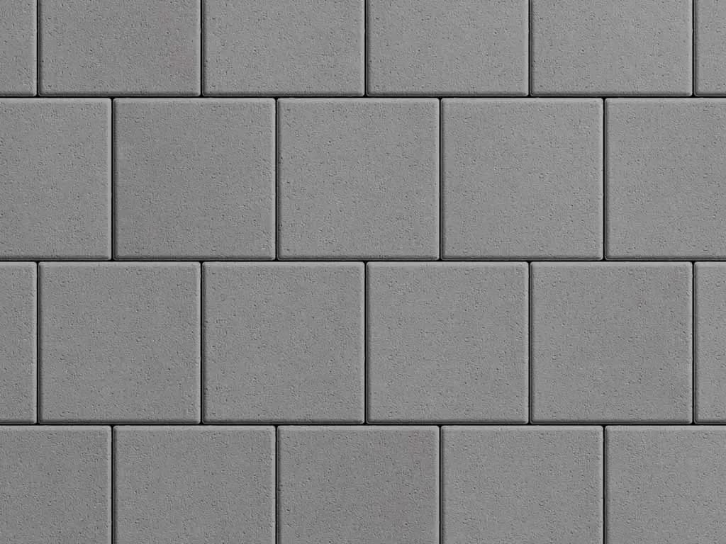 Тротуарная плитка Квадрат 200×200 мм, Серый, стандарт на белом, фото 4