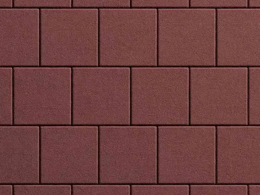 Тротуарная плитка Квадрат 200×200 мм, Красный, гранит на белом, фото 7