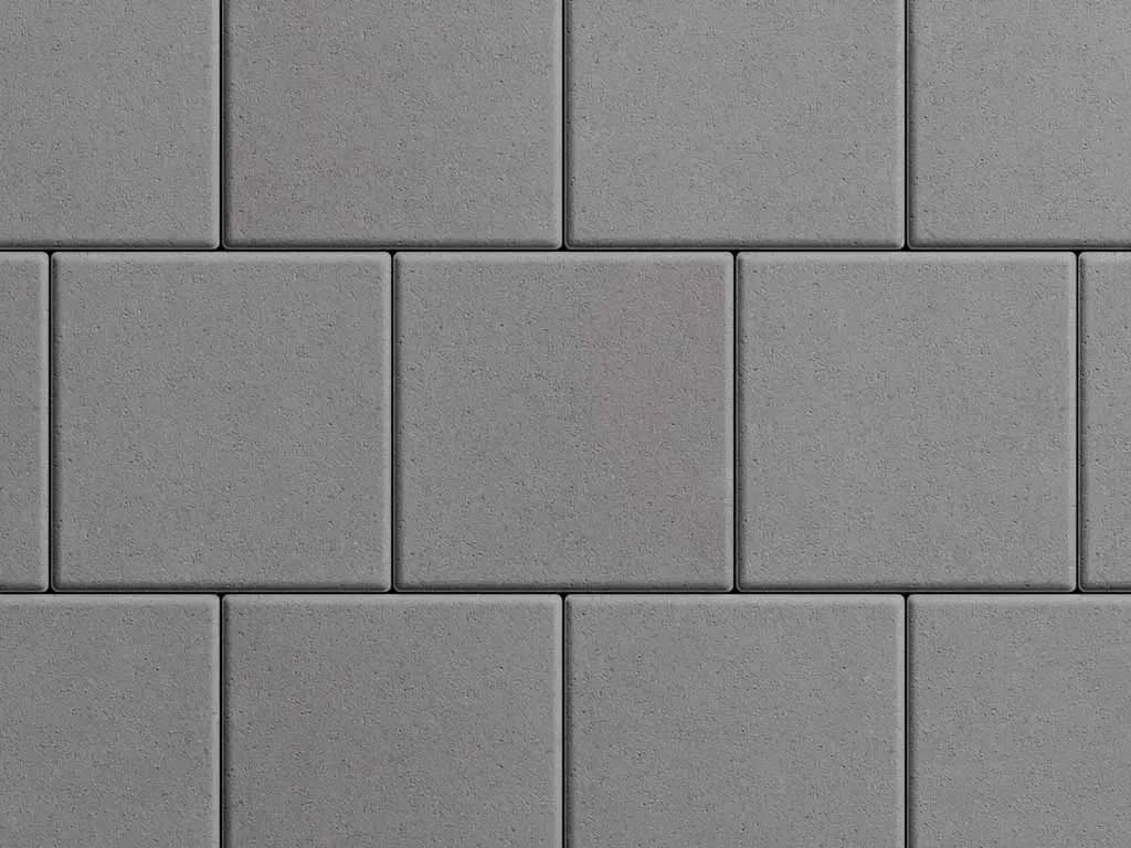 Тротуарная плитка Квадрат 300×300 мм, Серый, стандарт на белом, фото 5