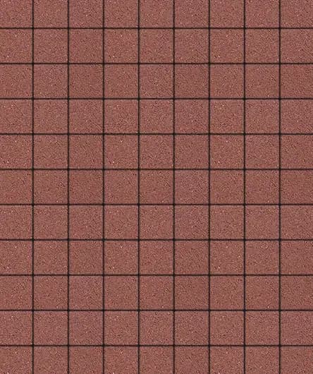 Тротуарная плитка Квадрат 100×100 мм, Красный, гранит на белом, фото 4