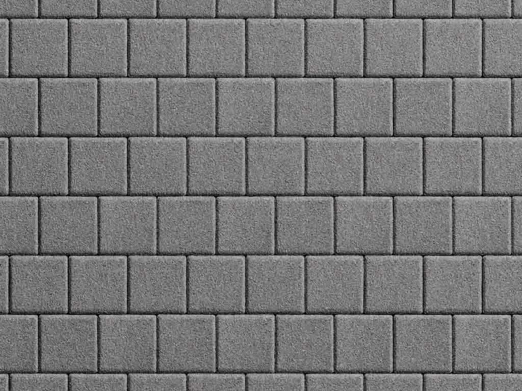 Тротуарная плитка Квадрат 100×100 мм, Серый, гранит на белом, фото 5