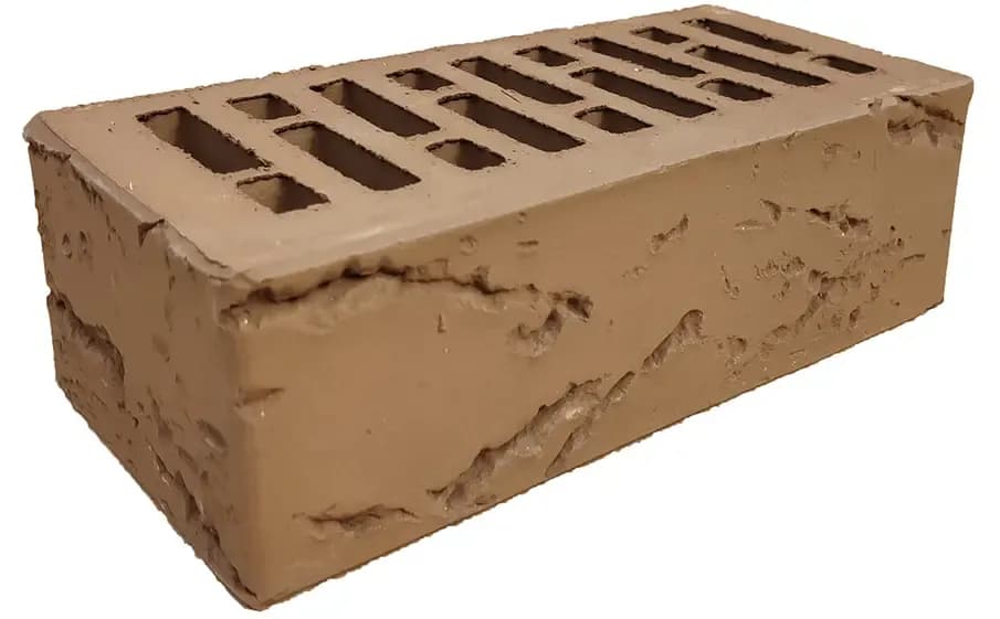 Кирпич облицовочный Коричневый Кора дуба, 1,4 НФ, фото 2