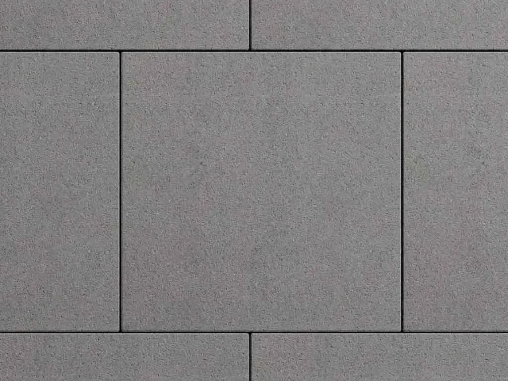 Тротуарная плитка Квадрат 500×500 мм, Серый, стандарт на белом, фото 4