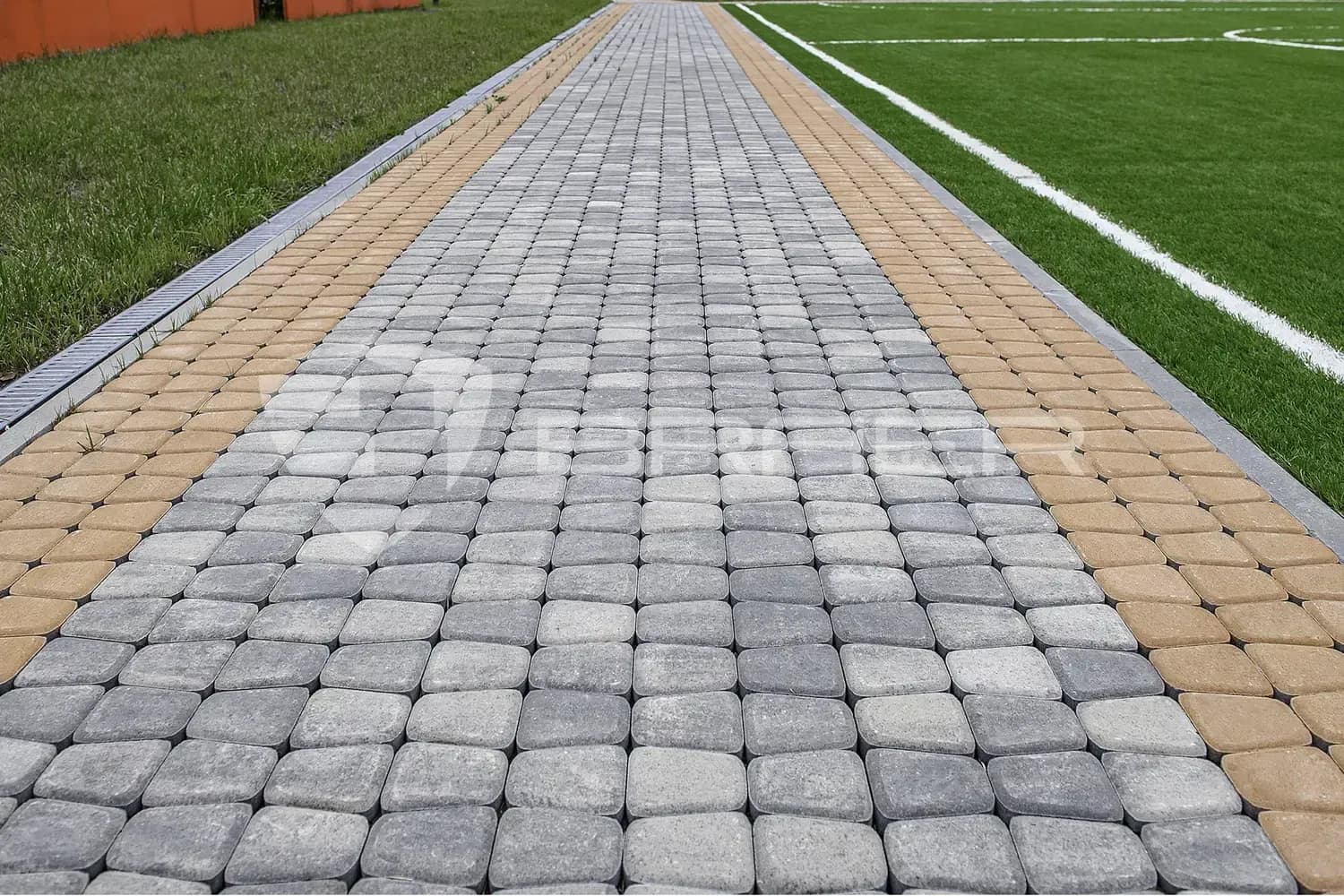 Тротуарная плитка Классико круговая, Color Mix Туман, 60 мм, фото 5